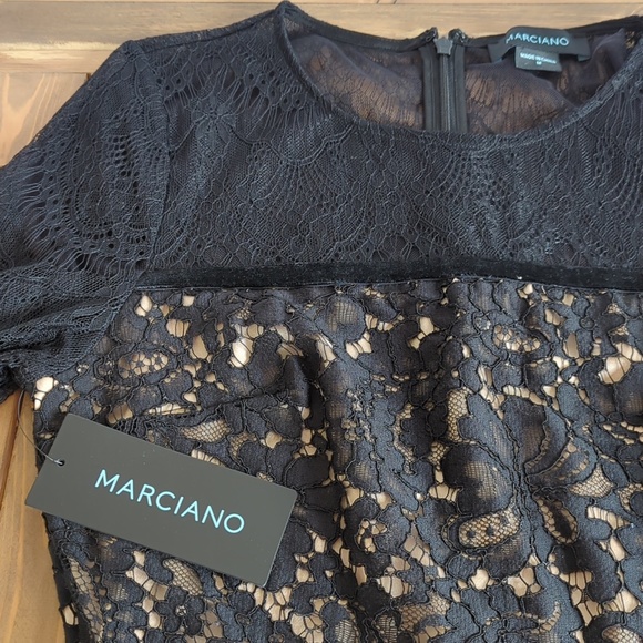 Marciano Black Lace Maxi Dress - Picture 6 of 15